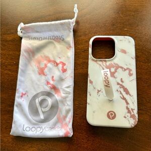 Loopy Case IPhone Pro Pink Marble